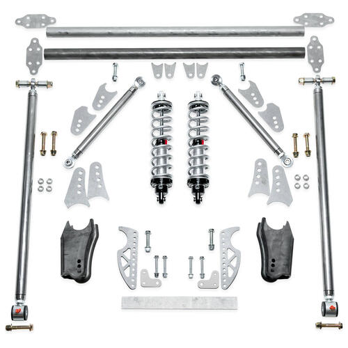 QA1 HD Pro Rear Triangulated 4-Link Kit, Rear Mount, Single Adjust Coilovers
