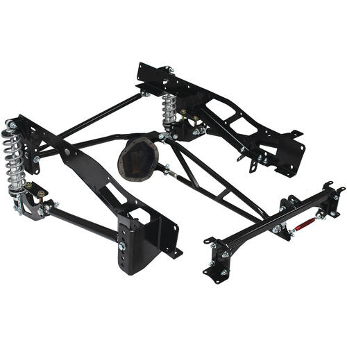 QA1 Rear Suspension System, Medium, Double Adjustable Coilover, GM 12 Bolt 73-87 C10, 200 lbs./in. Spring Rate, Kit