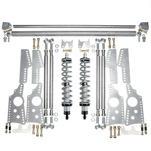 QA1 HD Pro Rear Drag 4-Link System, Double Adjust, 110lb Springs