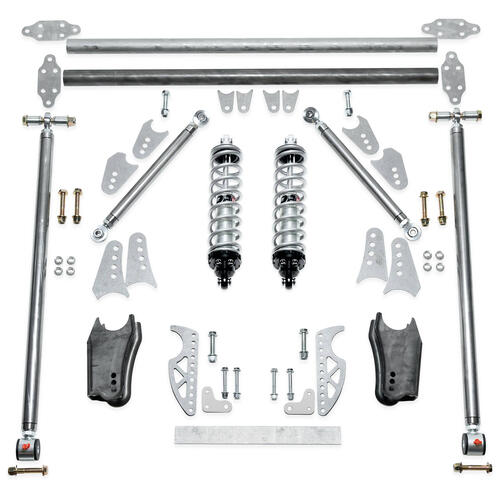 QA1 HD Pro Rear Triangulated 4-Link Kit, Rear Mount, Double Adjust Coilovers