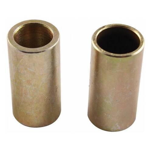 QA1 Shock Mount Sleeves, Steel, 0.500/0.438in. I.D, 0.625in. O.D, 1.250in. Length, Gold Iridited, Pair