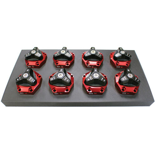 QA1 Coilover Components, Tuning Kit, MOD Series Shocks, Soft & Firm 8-Modules for 2 Shocks, Compression & Rebound, Set of 8