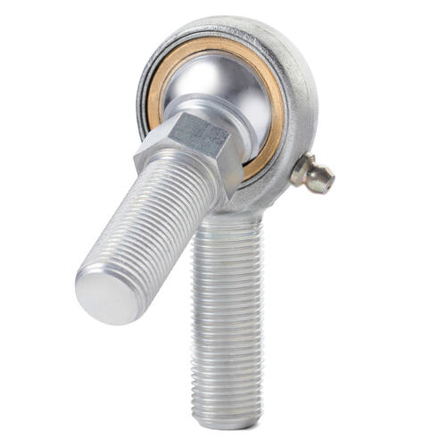 QA1 Rod End, VM Series, 3-Pieces, Carbon/Bronze, Left Hand, 1/4-1/4, Stud Zerk, Each
