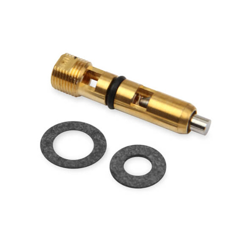 Quick Fuel Needle and Seat, Alcohol, Stainless Steel, Adjustable, 0.130 in. Seat, Center-Hung Floats, Each