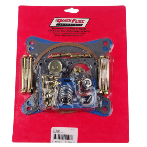 Quick Fuel Carburetor Rebuild Kit, Performance, Super Non-Stick Gaskets, Demon, Holley, Proform, 4150 Models