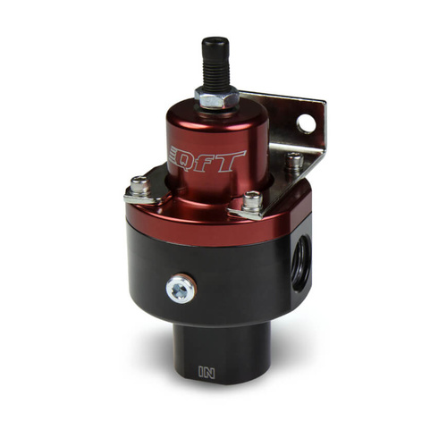 Quick Fuel Fuel Pressure Regulator, 2-Port, 5-8 psi, Billet Aluminium, Black/Red Anodised, All Fuels, Universal, Each