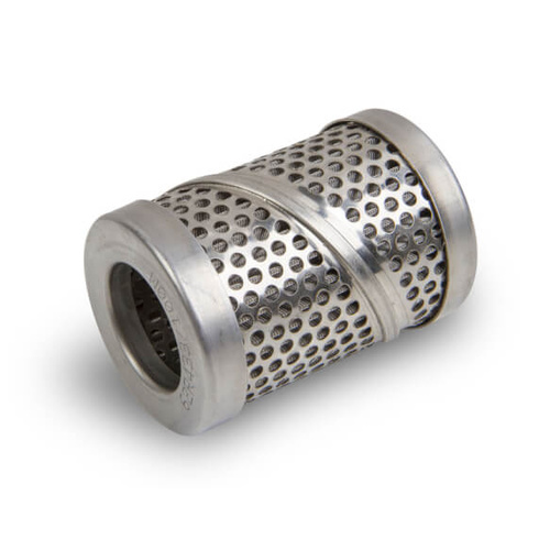 Quick Fuel Fuel Filter Element, Replacement, Stainless Steel Mesh, 100 microns, Canister, Each
