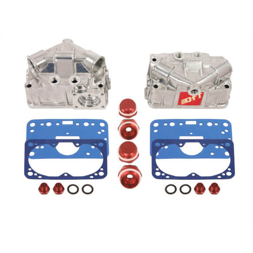 Quick Fuel Fuel Bowls, Primary and Secondary, Quick-Change Jets, Aluminium, Double Pump, -6 AN Inlets, Screws, Gaskets, Kit
