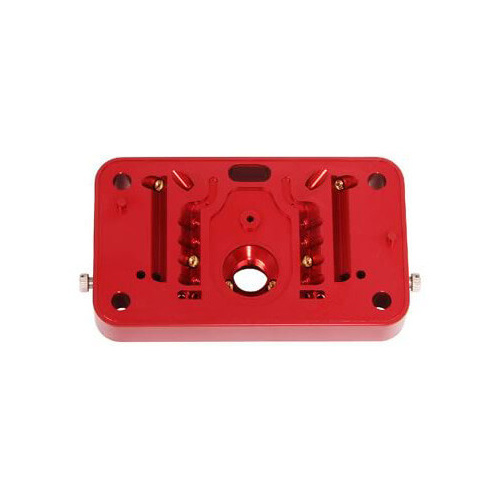 Quick Fuel Metering Block, Primary, Secondary, Billet Aluminium, Red Anodised, 4150 Series Carburetors, Each