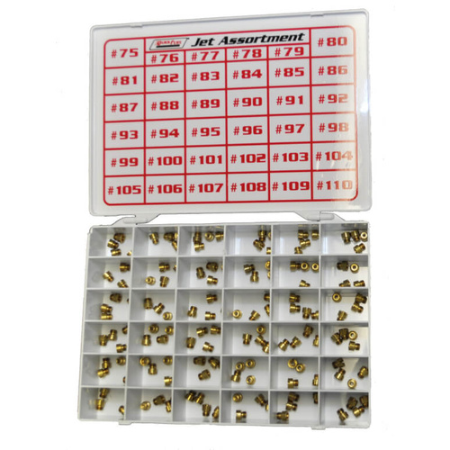 Quick Fuel Carburetor Jet Assortment, Gasoline, 75-110, 4-Each, 1/4 in.-32 Thread, Kit