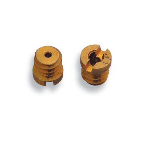 Quick Fuel Idle Feed Restrictors, Brass, 6-32 unf, Natural, .031 Size, 4150/4500, Set of 4