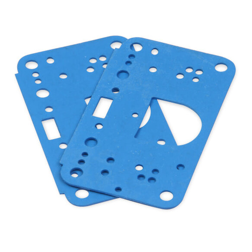 Quick Fuel Metering Block Gasket, 3 Circuit, Blue, Buna-N, Non-Stick, 4500 Style, Each