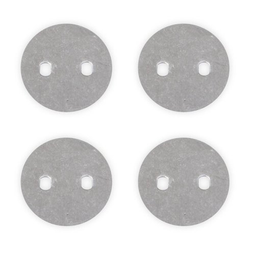 Quick Fuel Throttle Plates, Steel, 1 3/4 in. Diameter, .040 in. Thick, Blank, Set of 4
