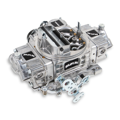 Quick Fuel Carburettor, Street, 570 CFM, Brawler Diecast Model, 4 Barrel, Electric, Gasoline, Aluminum, Shiny, Each
