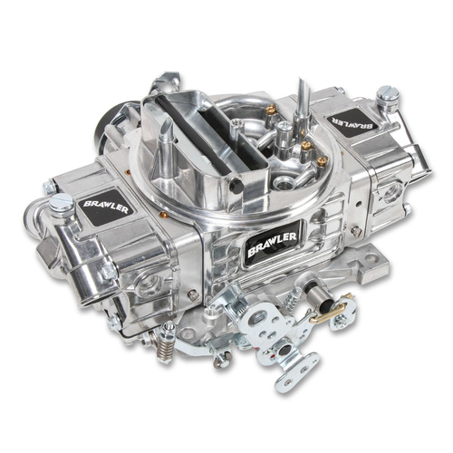 Quick Fuel Carburettor, Street, 600 CFM, Brawler Diecast Model, 4 Barrel, Electric, Gasoline, Aluminum, Shiny, Each