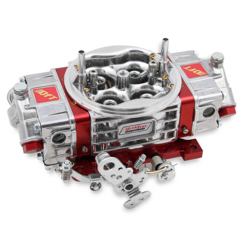 Quick Fuel Carburettor, Performance and Race, 650 CFM, Forced Induction Model, 4 Barrel, Gasoline, Aluminum, Shiny, Each