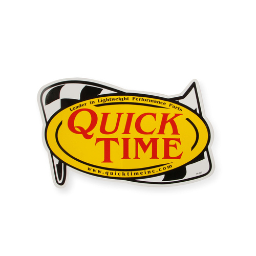Quick Time Decal, 7.50 x 4.75 in., Each