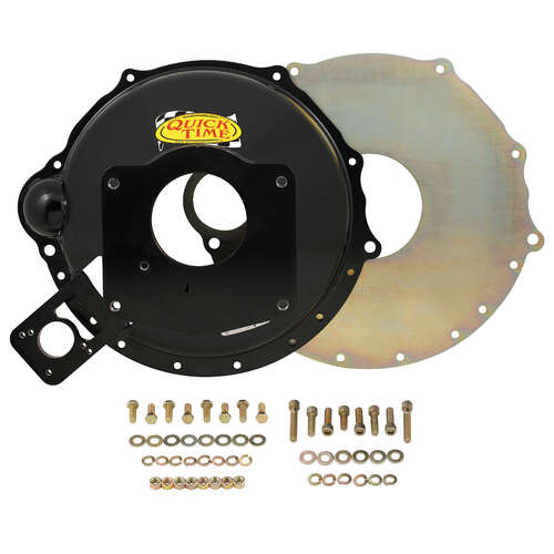 Quick Time Bellhousing, 12.25 in. Clutch, 152 Tooth Flywheel, 7.476 in. Height, Manual Transmission, Steel, Black, Cummins Diesel Engine, Each