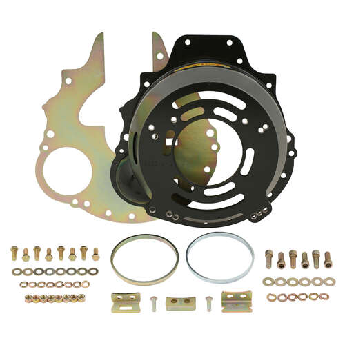 Quick Time Bellhousing, 9 in. Clutch, OEM Flywheel Flywheel, 7 in. Height, Manual Transmission, Steel, Black, For Ford 4.0L, Each