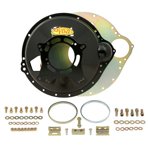 Quick Time Bellhousing, 12 in. Clutch, 184 Tooth Flywheel, Manual Transmission, Steel, Black, FE BB For Ford, Each