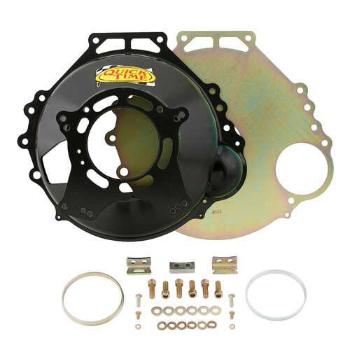 Quick Time Bellhousing, SB Ford to T5 , 3550,TKO, Manual Transmission, Steel, Black, Each