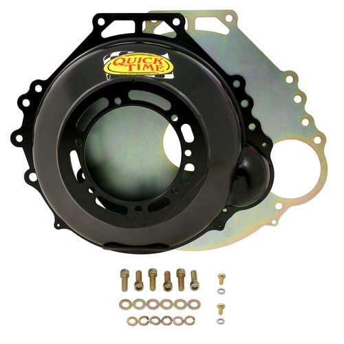 Quick Time Bellhousing, 157/164 Tooth Flywheel, 5.836 in. Height, Automatic Transmission, Steel, Black, For Ford 5.0/5.8L, Each