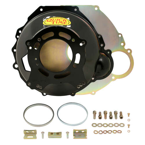 Quick Time Bellhousing, Hydraulic Clutch, 157 Tooth Flywheel, 6.3 in. Height, Manual Transmission, Steel, Black, SB For Ford, Each