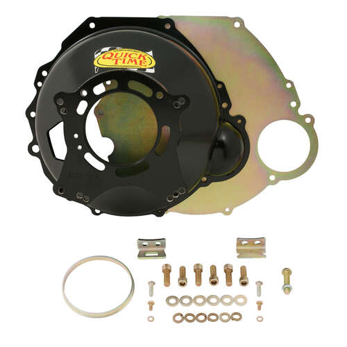 Quick Time Bellhousing, 10.5 in. Clutch, 157 Tooth Flywheel, 6.95 in. Height, Manual Transmission, Steel, Black, SB For Ford 260, Each