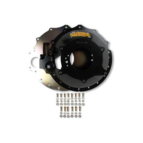 Quick Time Bellhousing, Hydraulic Clutch, 130 Tooth Flywheel, 6.675 in. Height, Manual Transmission, Steel, Black, SB Mopar, Each