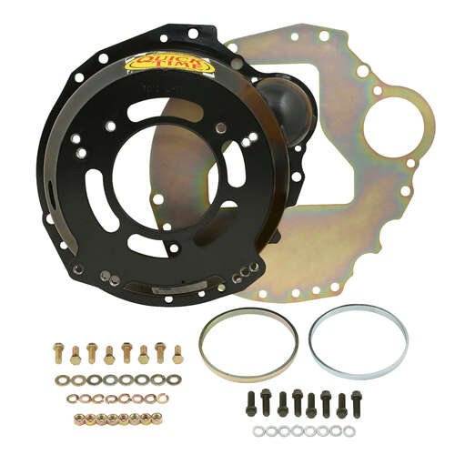 Quick Time Bellhousing, Hydraulic Clutch, 6.95 in. Height, Manual Transmission, Steel, Black, For Nissan RB25/RB30, Each