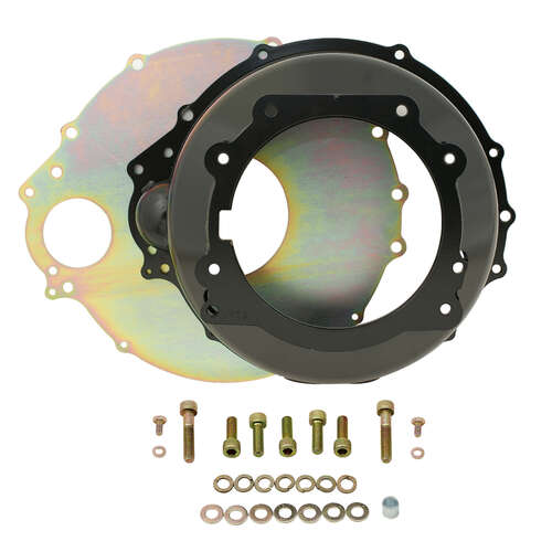 Quick Time Bellhousing, 130 Tooth Flywheel, 7.2 in. Height, Automatic Transmission, Steel, Black, BB Mopar, Each