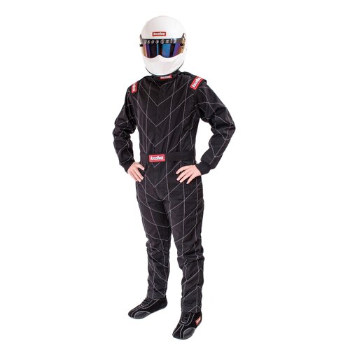 RaceQuip Suits SFI 1, Chevron-1 Suit SFI-1 Blk Medium