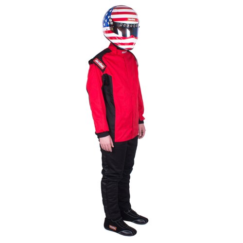 RaceQuip Suits SFI 1, Chevron-1 Jacket SFI-1 Red Small