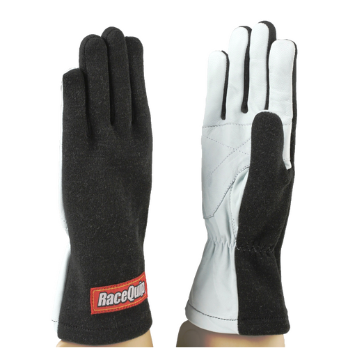 RaceQuip Gloves Non Sfi Gloves, Basic Race Glove Med Black