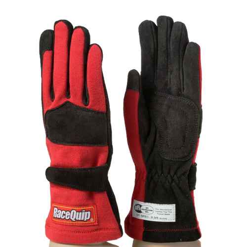 RaceQuip Gloves Sfi 5 Gloves, 2-Lyr Sfi-5 Glove Sml Red