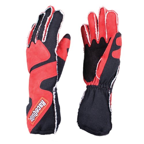 RaceQuip Gloves Sfi 5 Gloves, Sfi-5 Red/Blk Sml Outseam W/Closure