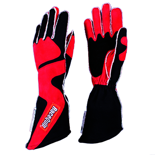 RaceQuip Gloves Sfi 5 Gloves, Sfi-5 Red/Blk Sml Outseam Angle Cut