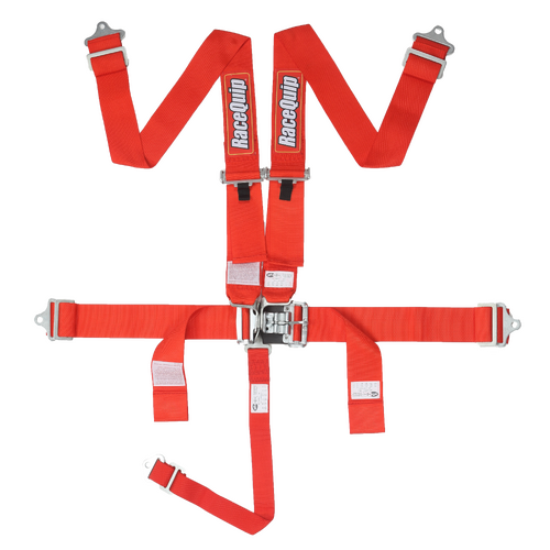 RaceQuip Belts Latch And Link, L & L 5Pt Seat Belt Red