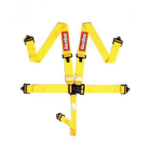 RaceQuip Belts Latch And Link, L & L 5Pt Seat Belt Yellow