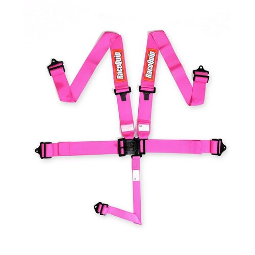 RaceQuip Belts Latch And Link, L & L 5Pt Seat Belt Pink