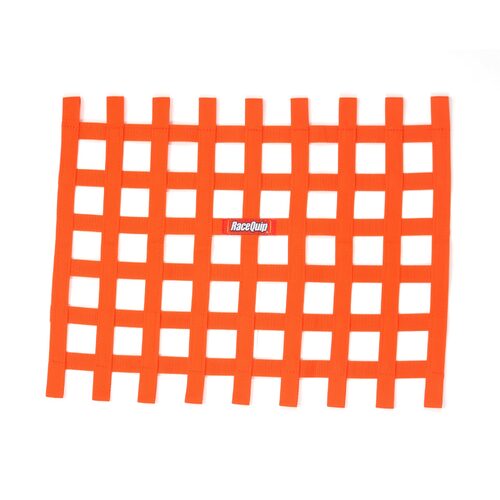 RaceQuip Window Nets Non Sfi Net, Ribbon Window Net Orange