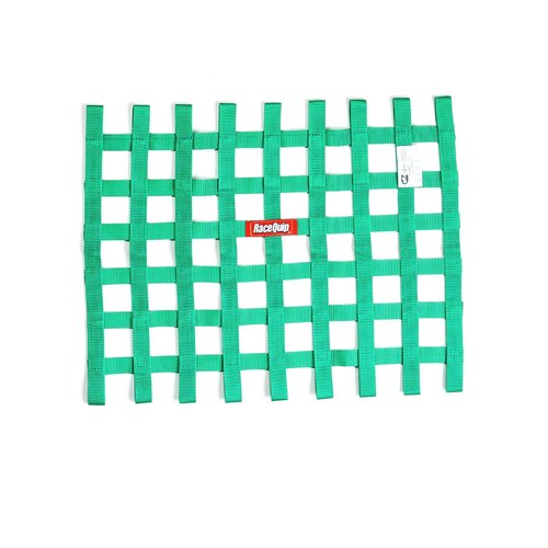 RaceQuip Window Nets Sfi Net, Sfi Ribbon Window Net Green