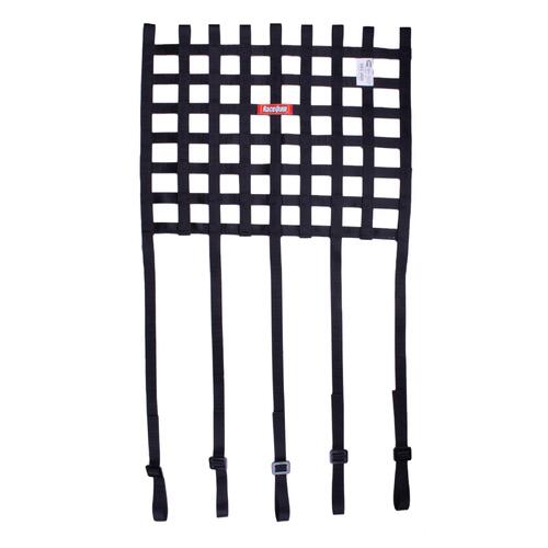RaceQuip Window Nets Sfi Net, 18X18 Sfi Ribbon Net W / Strap Mounts
