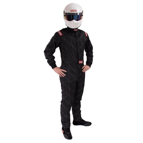 RaceQuip Suits SFI 5, Chevron-5 Suit SFI-5 Blk Medium