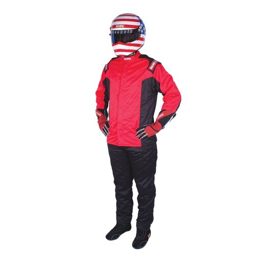RaceQuip Suits SFI 5, Chevron-5 Jacket SFI-5 Red Large