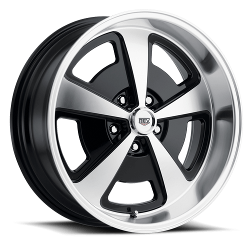 REV Wheels 109 Classic Series Wheel, Gloss Black Machined