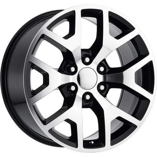 REV Wheels 586 Series Wheel, Black & Machined