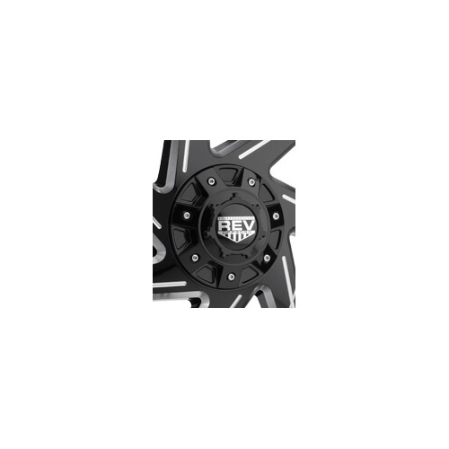 REV Wheels 895 Gloss Black Cap - 5 Lug
