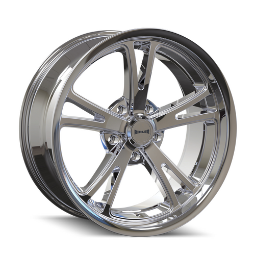 Ridler 606 Wheel, Chrome, Chrome, 20X10, 5-114.3 Bolt Circle, 5.5 Backspace, 83.82 Bore, Each