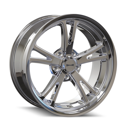 Ridler 606 Wheel, Chrome, Chrome, 17X7, 5-120.65 Bolt Circle, 4 Backspace, 83.82 Bore, Each